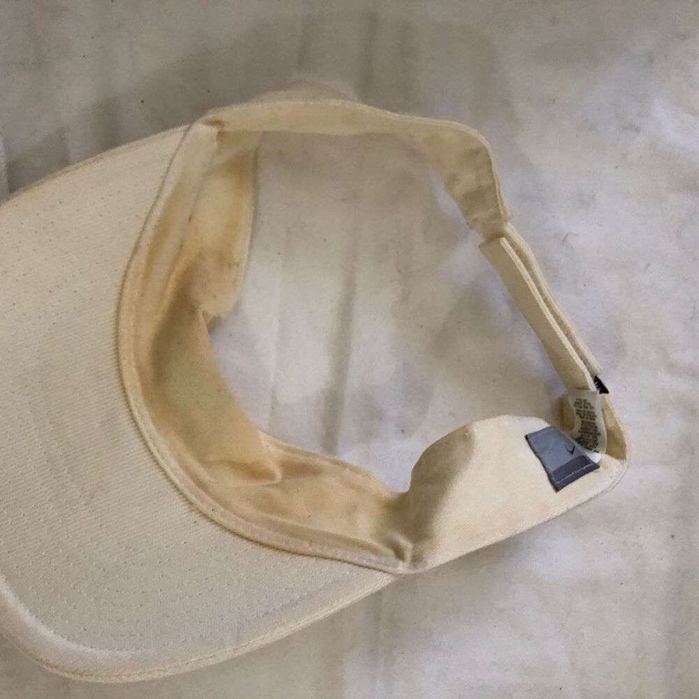 Vintage Nike creamish white blue visor hat cap - Picture 6 of 7